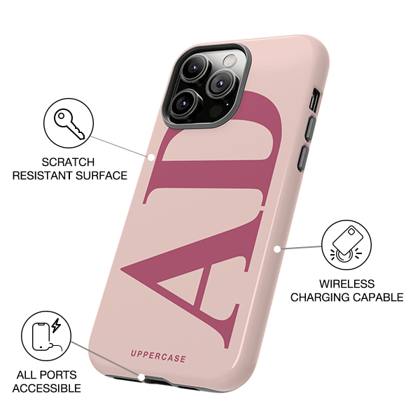 Big Initials Personalised Strong Phone Case