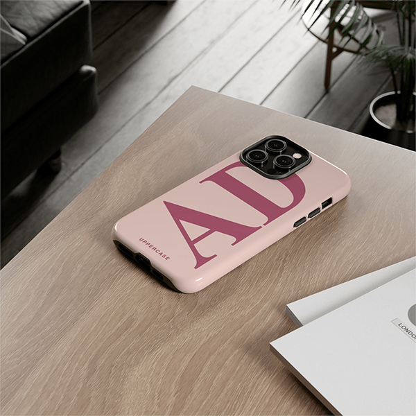 Big Initials Personalised Strong Phone Case