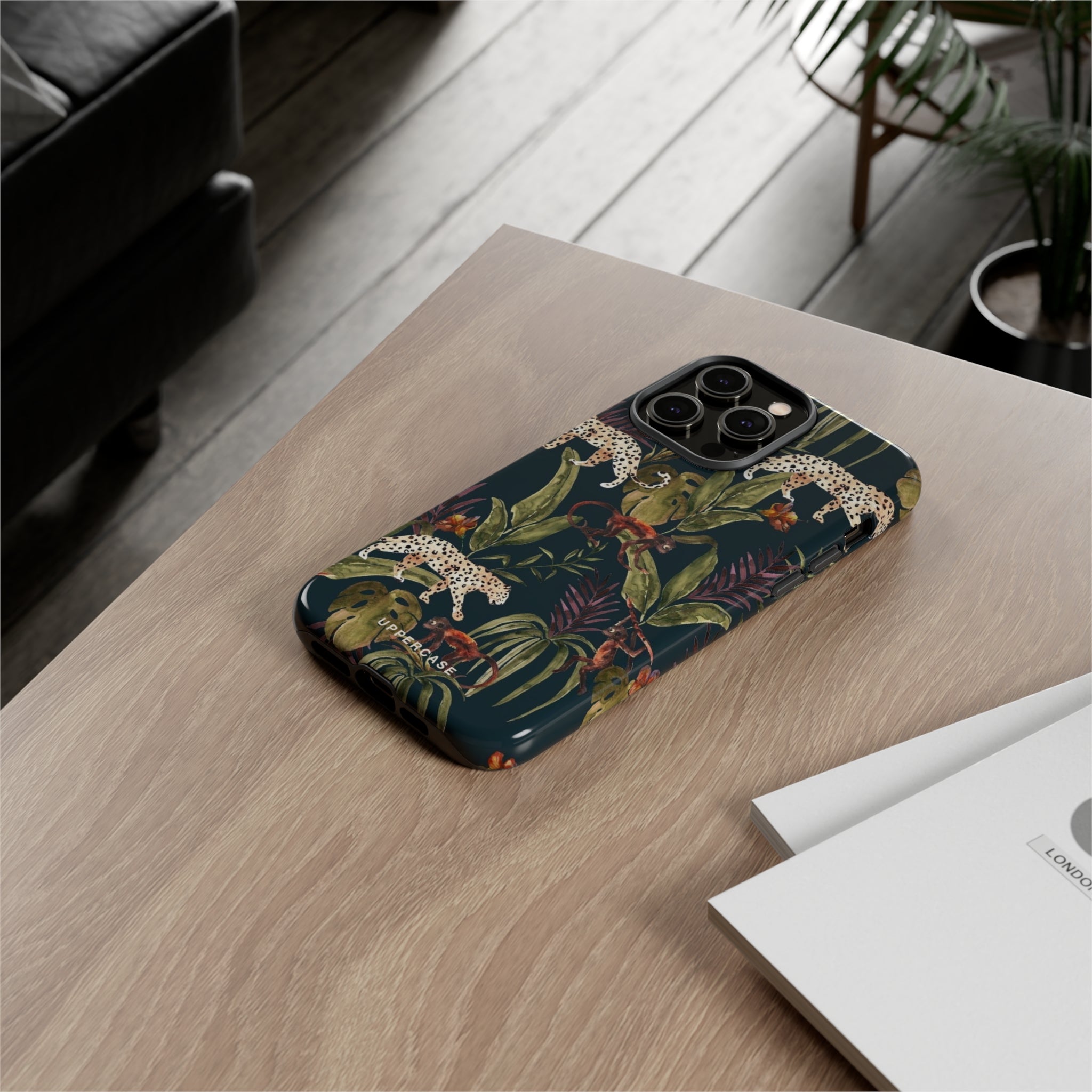 Leopard Prowl - Forest - Personalised Strong Case